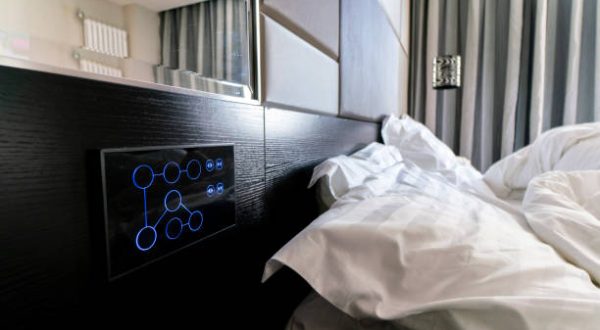 bluetooth controller screen of smart bedroom